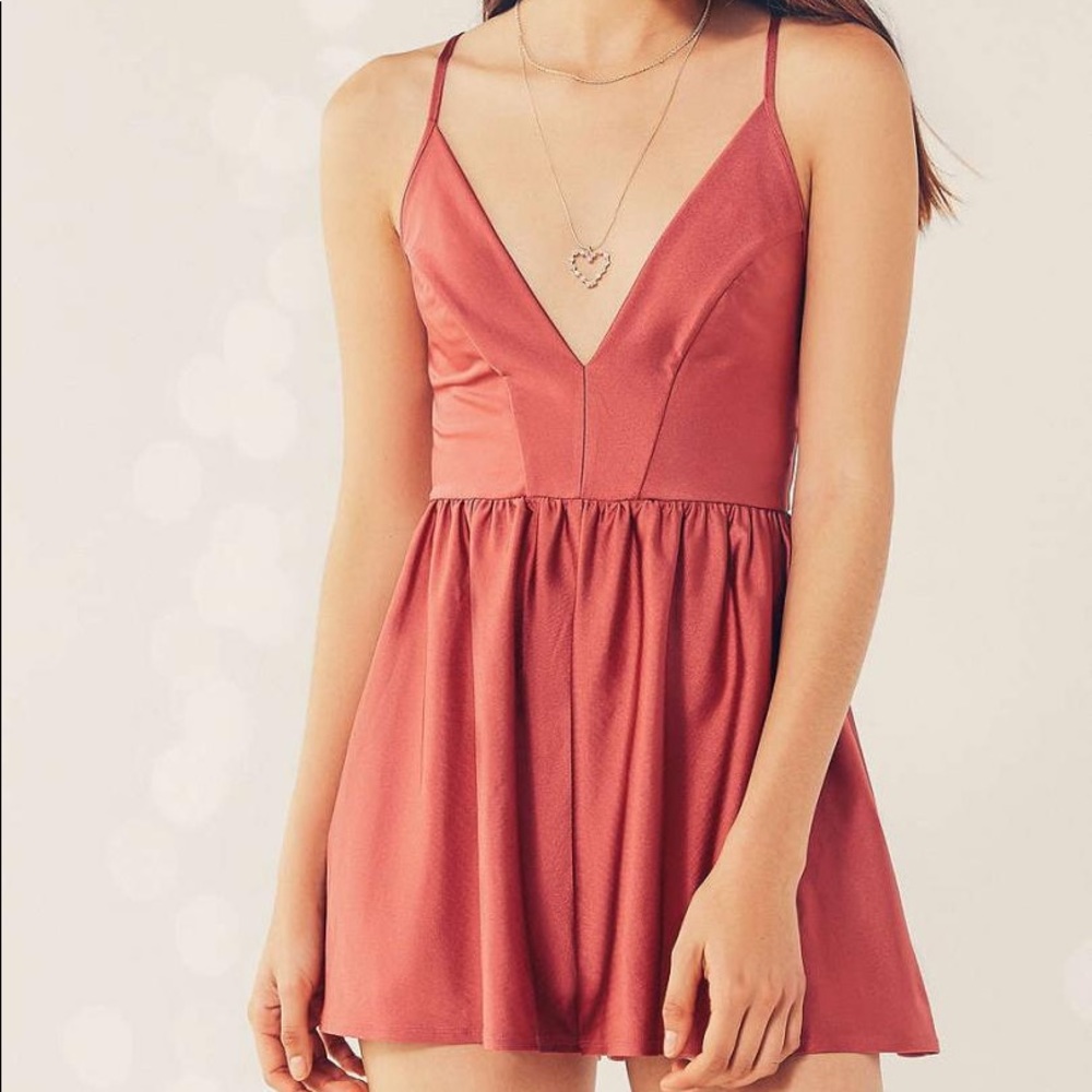 Pink urban outfitters romper
